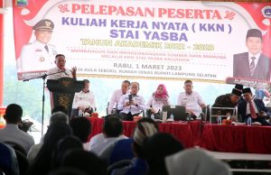 Bupati Lampung Selatan Lepas KKN 32 Mahasiswa STAI Yasba Kalianda