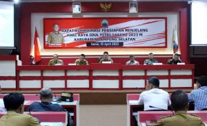 Pemkab Lampung Selatan Gelar Rapat Koordinasi Persiapan Jelang Hari Raya Idulfitri 1444 H