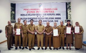Bupati Lampung Selatan Canangkan Zona Integritas di 8 Perangkat Daerah