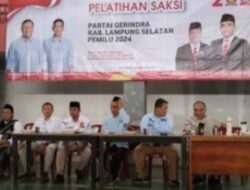 Gerindra Lamsel Gelar Pelatihan Saksi, Syaiful Anwar Target 70 Persen Kemenangan Prabowo-Gibran