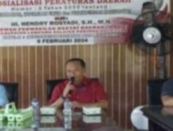 Ketua DPRD Lamsel Hendri Rosyadi Sosialisasi Perda No 3 Tahun 2020