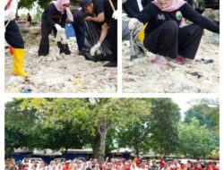 Respon Aduan Warga Soal Tumpukan Sampah, Pemkab Lamsel Gelar Gerot Wisata di Pantai Pasir Putih