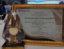 Pemkab Lamsel Raih Terbaik Ketiga Kategori Komitmen & Kepatuhan Iuran Program JKN di Lampung