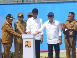 Bupati Nanang Dampingi Jokowi Resmikan Sistem Penyediaan Air Minum di Natar