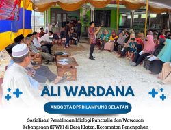 Anggota DPRD Lamsel, Ali Wardana, Sosialisasikan IPWK di Desa Kelahirannya