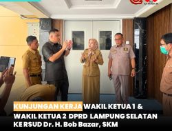 Kunjungan Kerja Wakil Ketua I dan Wakil Ketua ll DPRD Lampung Selatan ke RSUD Bob Bazzar