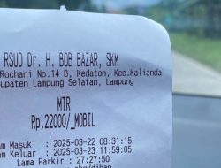 Terapkan Tarif Parkir Progresif, Pengelola Parkir RSUD Bob Bazzar Disinyalir Langgar Perda Nomor 1 Tahun 2024