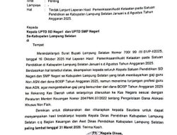 Di Lamsel, Guru Bersertifikasi Diminta Kembalikan Gaji yang Bersumber Dana BOS 2025