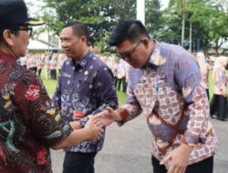 Pemkab Lampura Gelar Apel Pagi Sekaligus Halal Bihalal Pasca Lebaran 