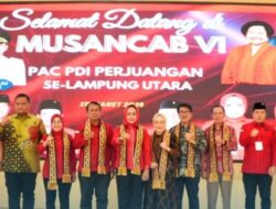 Bupati Hamartoni-Wabup Romli hadiri Musancab Ke-IV PDI Perjuangan di Pusiban Agung Kotabumi