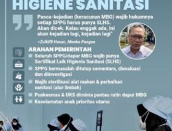 Tak Urus SLHS, 137 Dapur MBG di Lamsel Terancam di Suspend