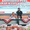 Ungkap 17 Kasus, 24 Tersangka & Ribuan BB  Narkoba, Kapolda Lampung : Hampir 1 Juta Jiwa Terselamatkan