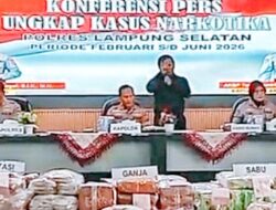 Ungkap 17 Kasus, 24 Tersangka & Ribuan BB  Narkoba, Kapolda Lampung : Hampir 1 Juta Jiwa Terselamatkan