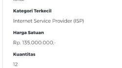 Lapor Bu Kajari, Belanja Paket Internet Kominfo Lamsel 3 Tahun Berturut Sebesar Rp4,8 M Ditengarai Dikorupsi